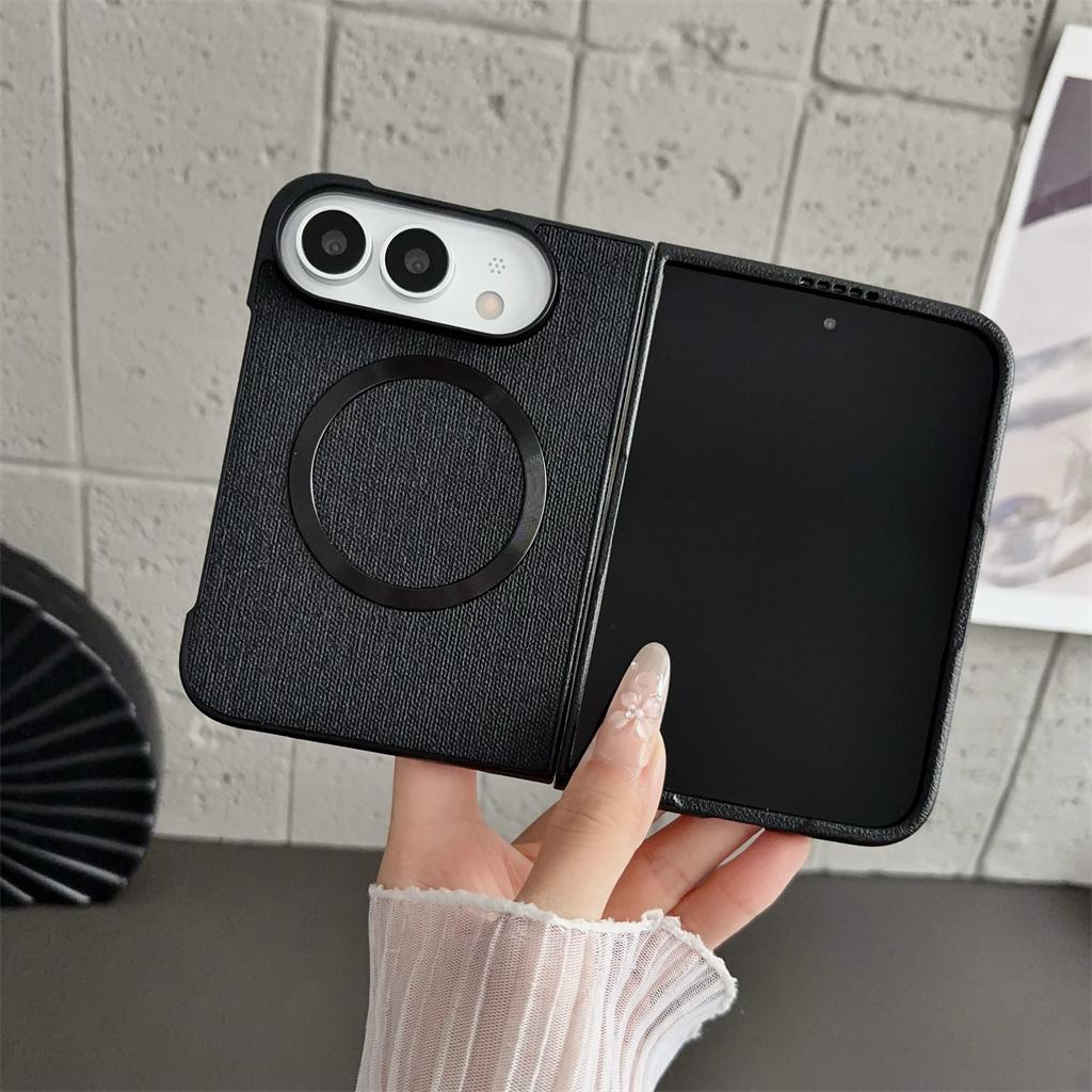 Cloth Pattern for Magsafe Magnetic Phone Case For Apple iPhone Ultra 18 Fold Wireless Charge Protective Shockproof Hard Cover