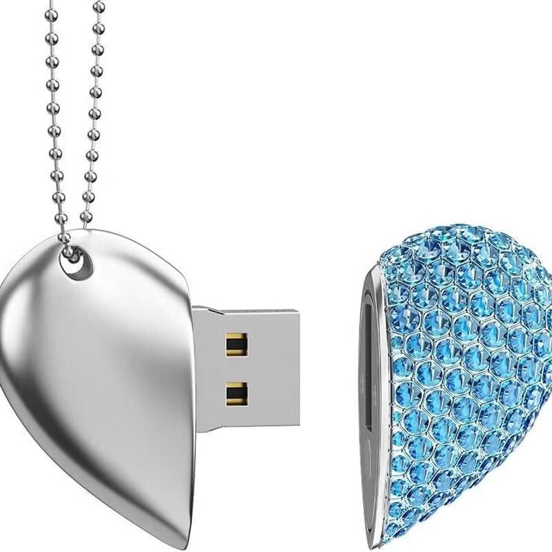 OLOEY Metal Heart USB Flash Drive 32GB