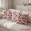 2D Heart Patterns: Romantic And Delightful Pillow Covers Pattern Cushion Cover Suitable For Sofa Bedroom Car Pillow Cover
