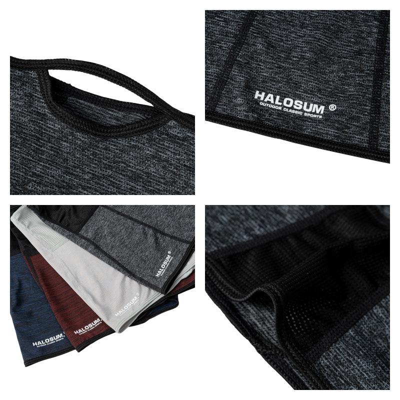 Sommer Splicing Mesh Eisseide Hängende Ohr Sonnenschutzmaske Atmungsaktiv Sonne UV-Schutz Wandern Outdoor Radfahren Winddicht