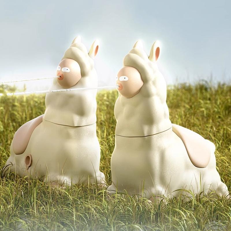 Alpaca Water Gun Children's Toy Handheld Continuous Water Spraying Sprinkler Outdoors Boys Girls Pool Garden Fights Game Gift