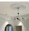 French Cream Bauhaus Chandelier: Retro Light for Living Room & Bedroom