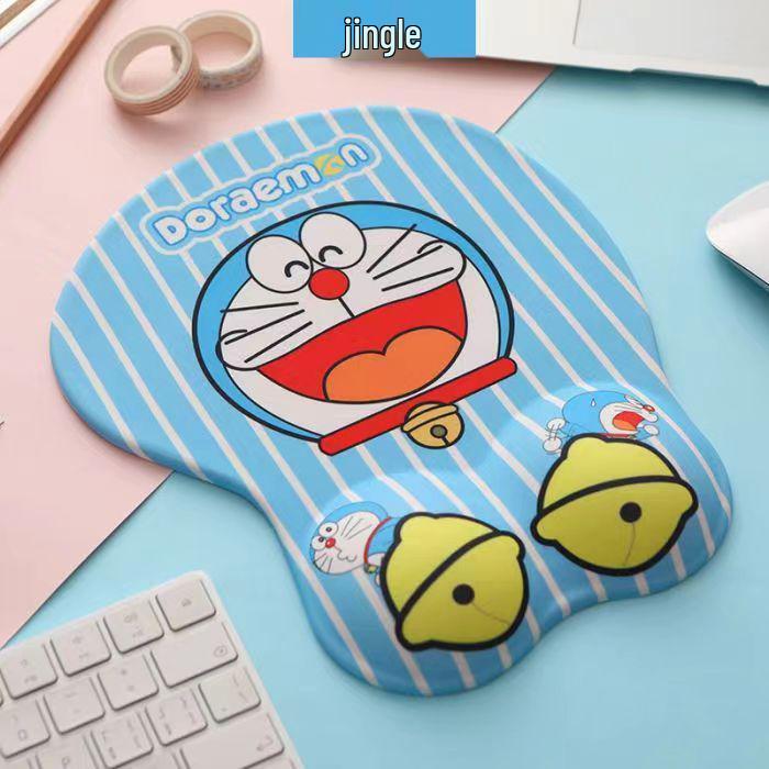 3D Cute Cartoon Silicone Wrist Rest Mouse Pad with Memory Foam
