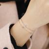 Cazador Stainless Steel Initial Letter Double Chains Bracelet for Women A-Z Alphabet Jewelry 2026 Bracelet On Hand Birthday Gift