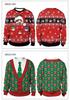 2024 Spring Animal Print Christmas Couple Hoodie - New Arrival, Round Neck Pullover
