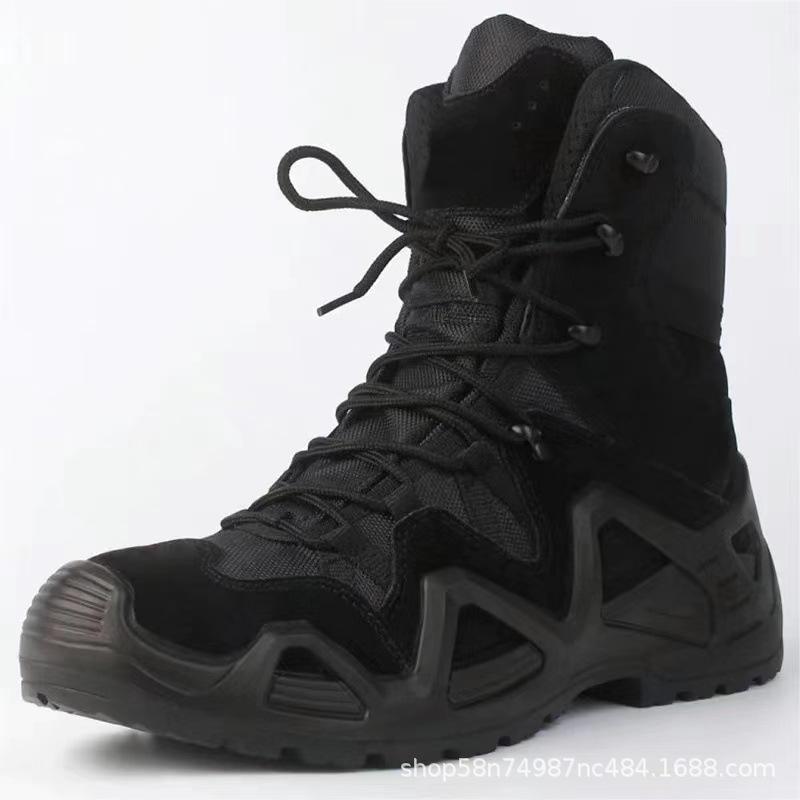 Combat Boots Outdoor Hiking Shoes Travel High Top Non-slip Wear-resistant Hiking Thick Sole Height-enhancing Hiking Shoes Desert