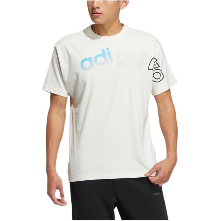 Adidas Neo T Shirts Men s White Crew Neck Moderate Straight Fit HS8834 XL