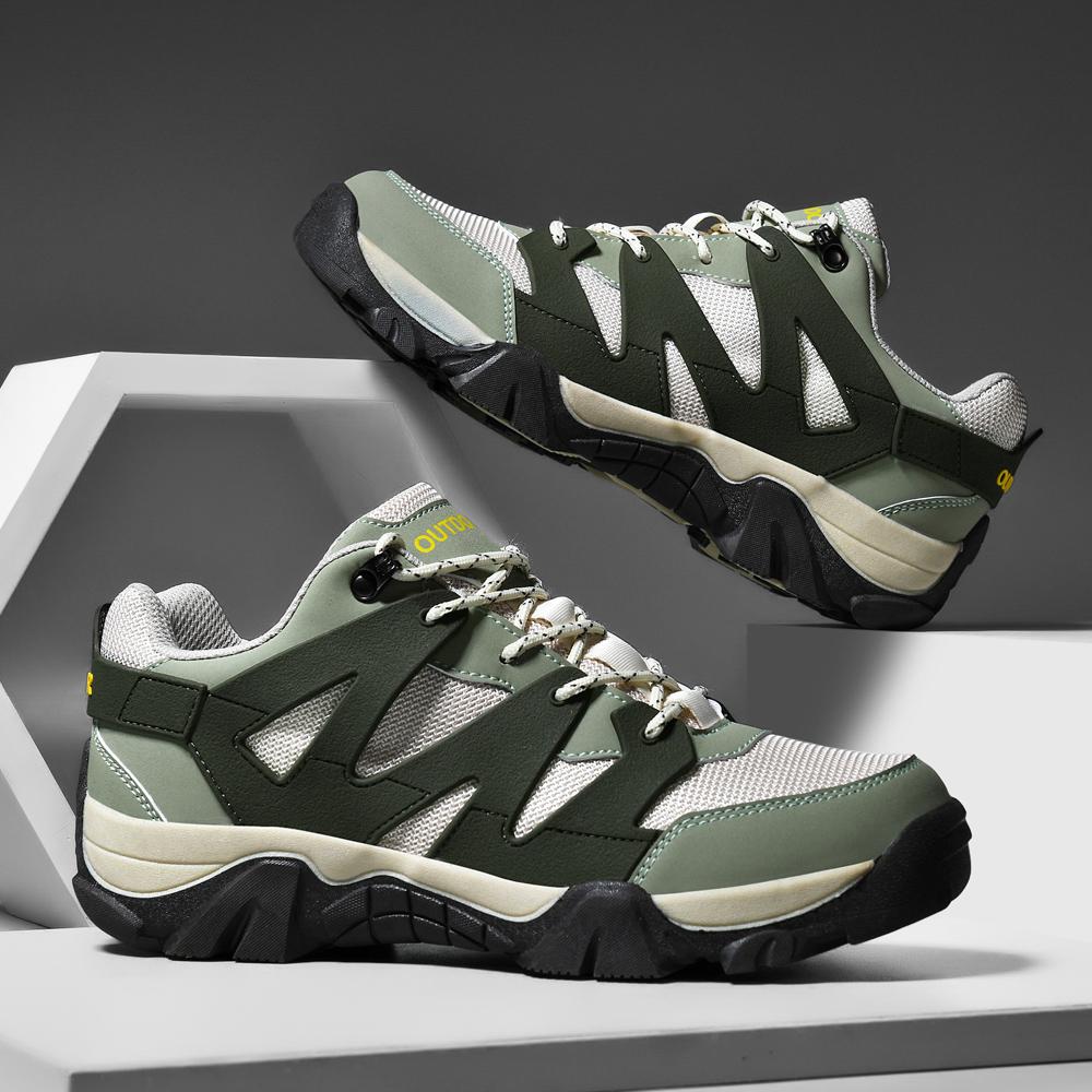Summer New Outdoor Sports Shoes, Hiking Shoes, Versatile Fashionable Retro Men's Shoes, Breathable Mesh Hiking Shoes