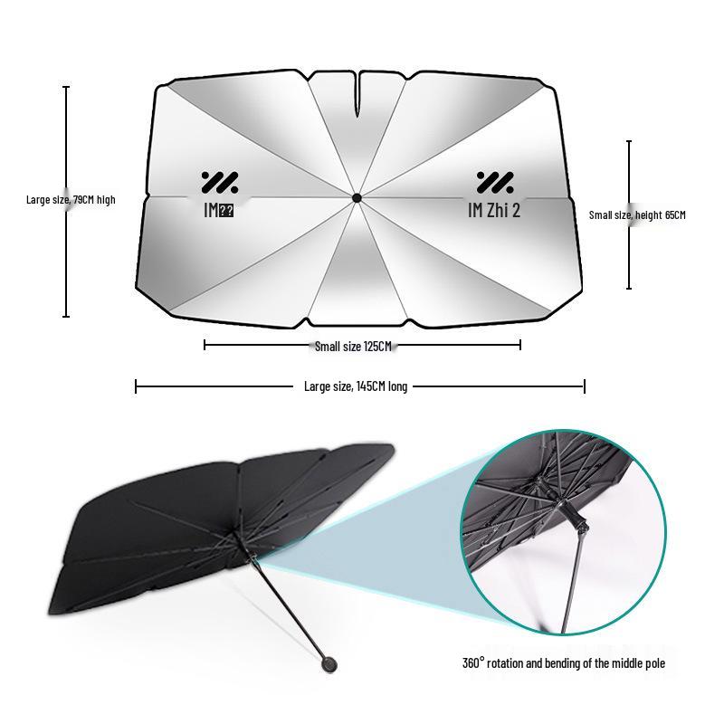 IM L7 Car Sunshade: Windshield Sun Protection & Heat Insulation Umbrella Curtain