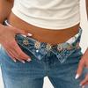 SHIXIN Unique Sexy Metal Sun Belly Chain for Women 2026 New Bohemian Adjustable Waist Chain Summer Beach Bikini Body Jewelry Y2K