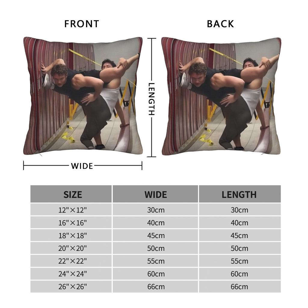 Heated Rivalry Dance Square Pillow Case Ilya Rozanov Funny Cushion Cover Fashion Zipper Decorative Pillowcase For Sofa 45X45Cm