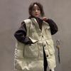 Women's Korean Style Stand-Up Collar Down Cotton Vest, 2024 Autumn/Winter Collection: Loose, Warm, Lazy Style
