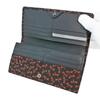 Inden Long Wallet Bundle Q with Coin Purse Deerskin Black X Red Lacquer Dragonfly Pattern [Indenya] 2308-21-008