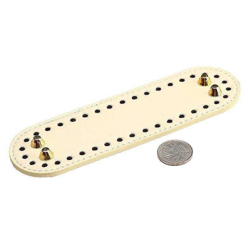 

Высококачественное овальное круглое дно для вязаной сумки, кожаные аксессуары для сумки, дно ручной работы с отверстиями, дно для вязаной сумки своими руками