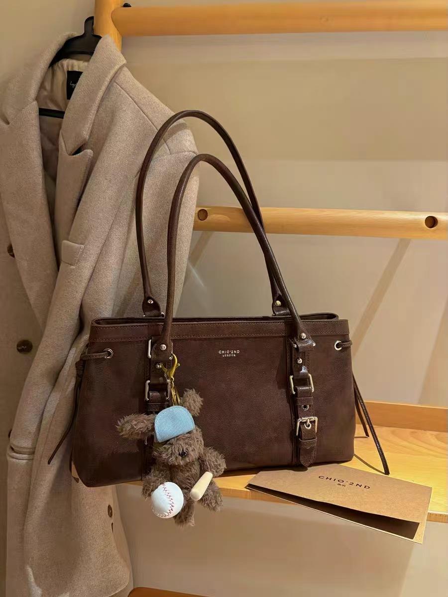 

Nanfeng Versatile Casual Vienna Autumn Tote Bag Women s Autumn and Winter Retro Commuter Large Capacity Portable Shoulder Bag