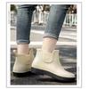 New women's short rain boots black anti-slip waterproof shoes anti-fouling fashionable outdoor rainy day casual adult rubber sho