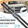 For Mercedes Benz SLK SLC Class R172 2011~2016 Auto Windscreen Windshield Window Front Wiper Blades Rubber Cleaning U J Hook Arm
