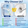 Disposable Toilet Bowl Cleaning Brush Long Handle Toilet Bowl Brush with Replaceable Brush Head Toilet Cleaning Tool