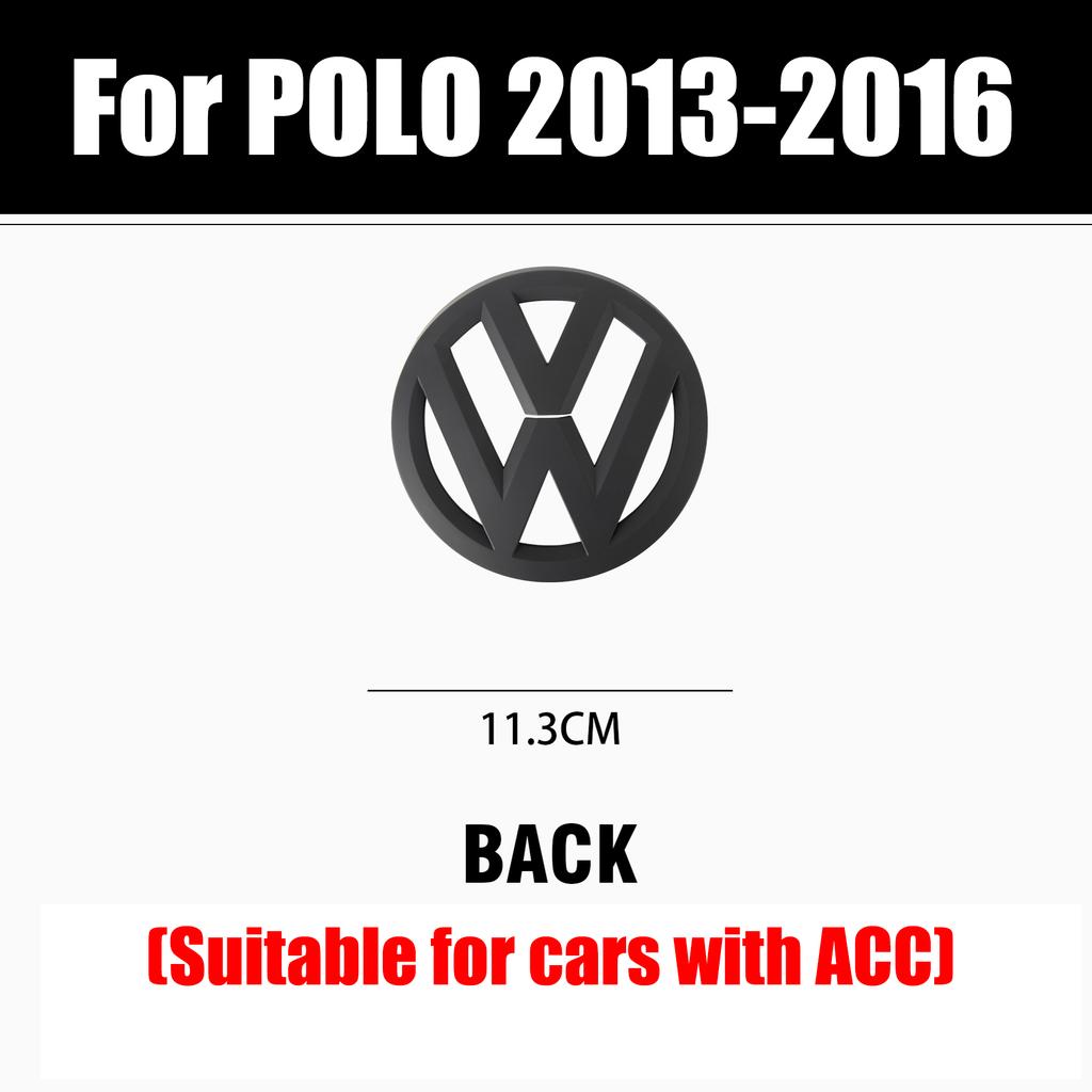 Dla VOLKSWAGEN VW Dla Volkswagen VW Polo 2013-2016 Akcesoria Samochodowe Bezdestrukcyjne Naklejki z Emblematem na Przedni Grill Samochodu Tylny Bagażnik
