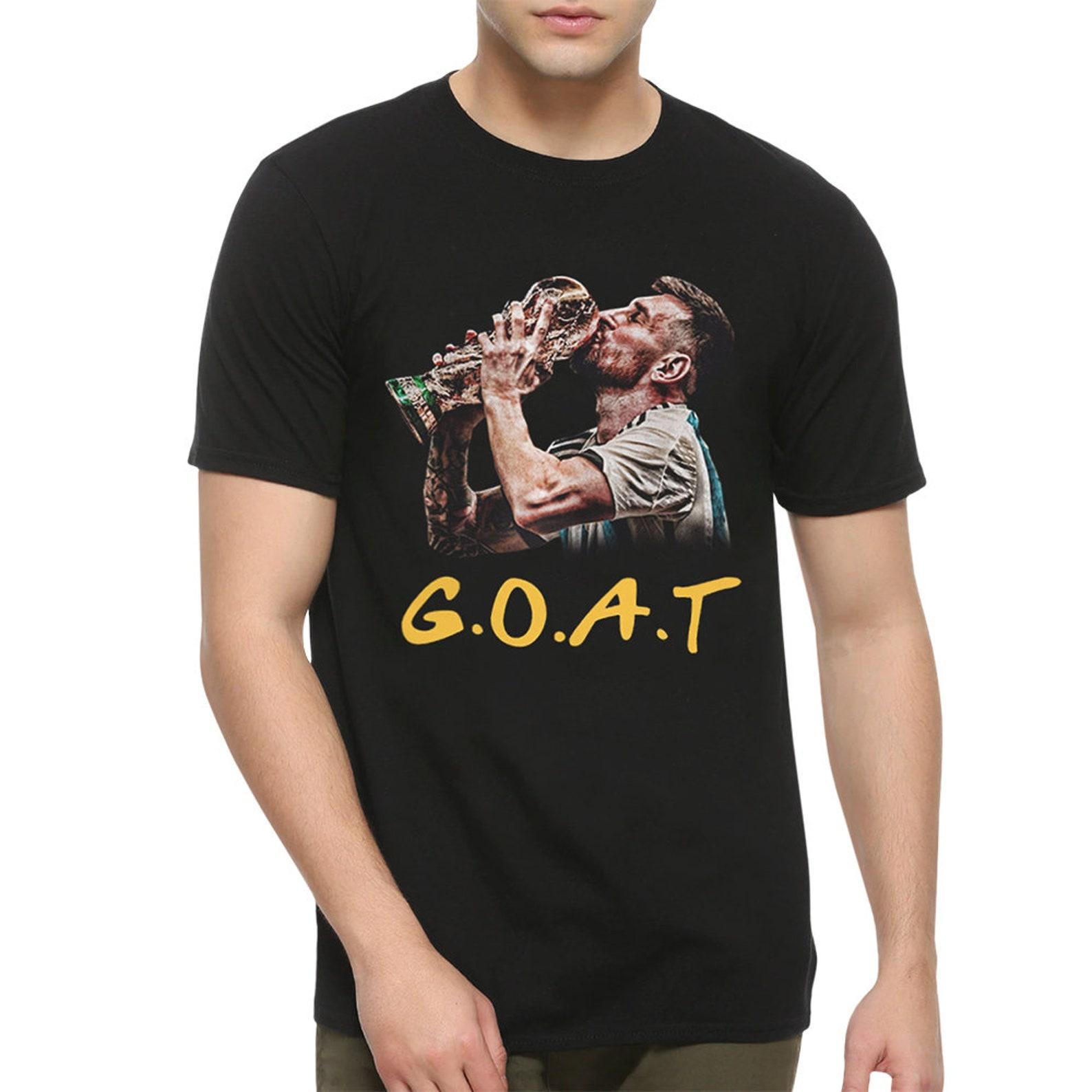 Lionel Messi GOAT T-Shirt, Men s and Women s Sizes (MSS-80701) S