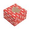 Valentine's Day Treat Box Heart Cardboard Box with Window Valentines Gift Container for Goodie Cookie Candy Party Supply