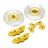 2pcs RC Brake Disc RC Simulation Aluminum Wheel Brake Discs for TRAXXAS TRX4 TRX6Yellow