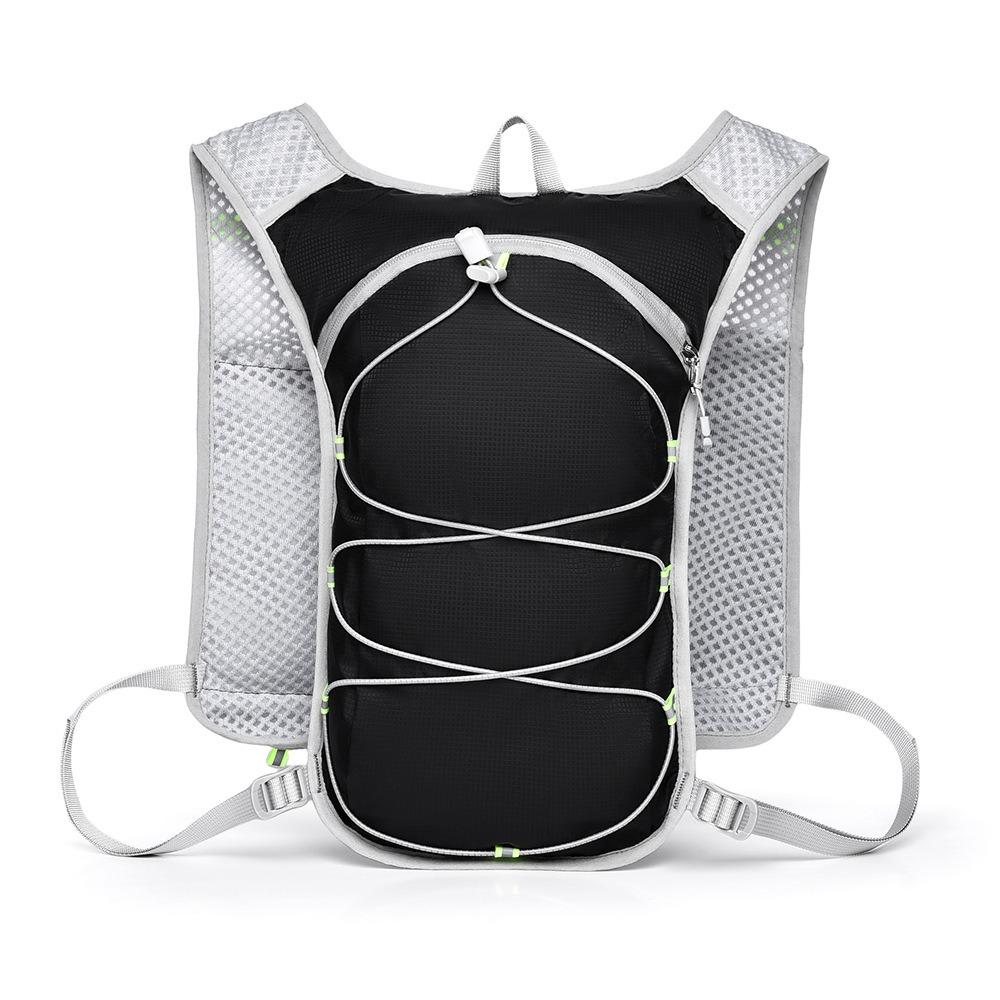 Reflective Running Vest Breathable Running Bag Running Water Bottle Storage Vest  for Outdoors