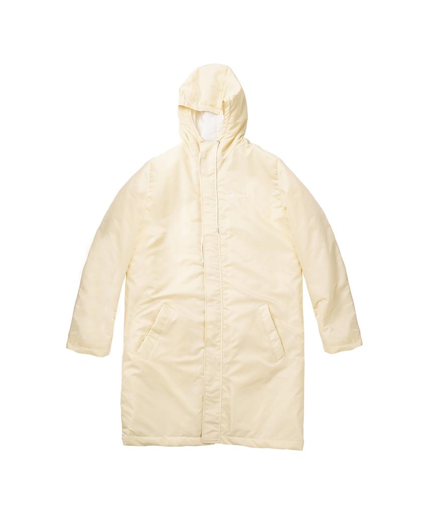 Arcane Funk Dot Layered Long Jacket Ivory