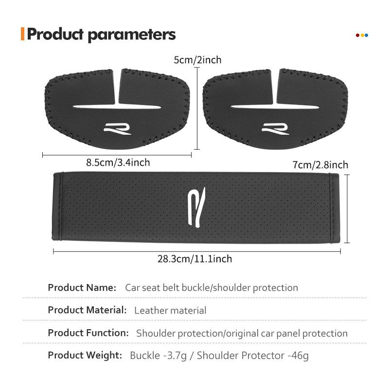 Car Safety Belt Clip Cover Shoulder Protective Pad Anti-Scratch For Volkswagen VW Jetta Golf4 5 6 Beetle CC B5 B6 B7 EOS GTI MK2 Kq87 MM7
