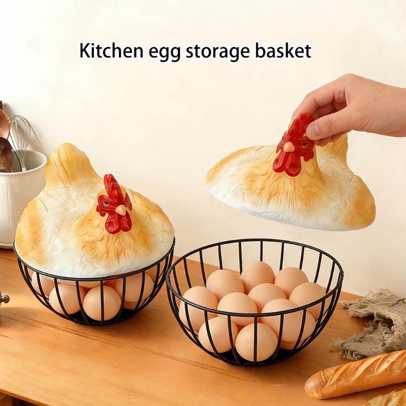 Playful Resin Food Holder Basket Kitchen Countertop Storage Bin For Arranging Seasonal Vegetables Eggs Basket