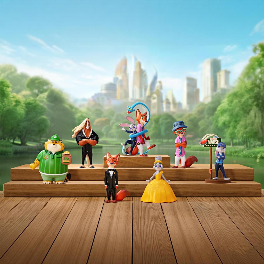 TOP TOY Disney Zootopia New Series Gachapon Blind Box Figure Plastic Model Premium Toy Zootopia Birthday Gift Zootopia Nick Judy Character Collectible