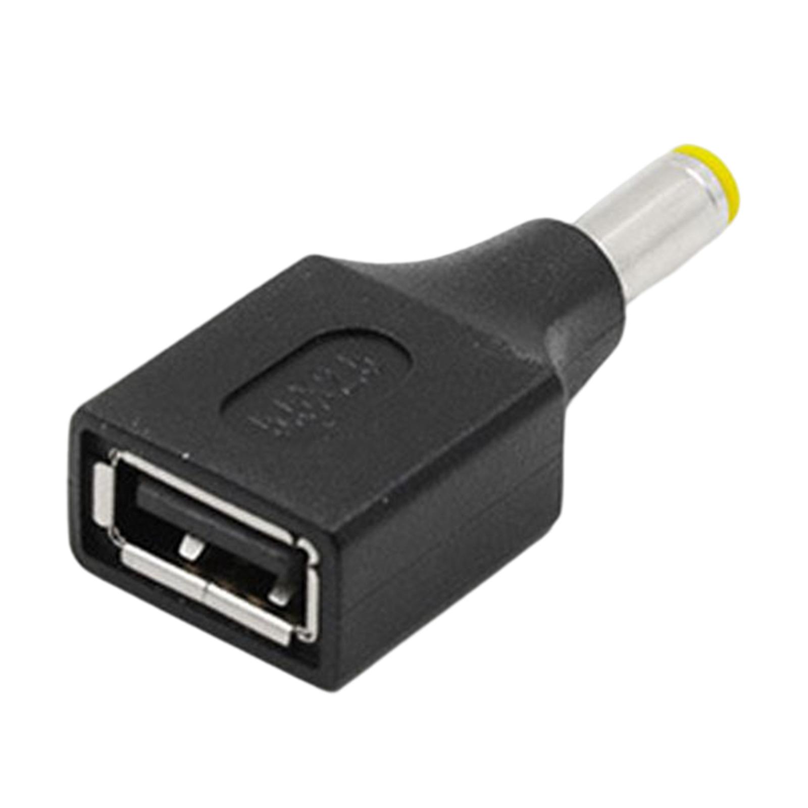 

USB-адаптер постоянного тока USB-гнездо на 2,5/3,0/3,5/4,0/4,8/5,5 мм штекерный разъем адаптера зарядного преобразователя для ноутбука 5525