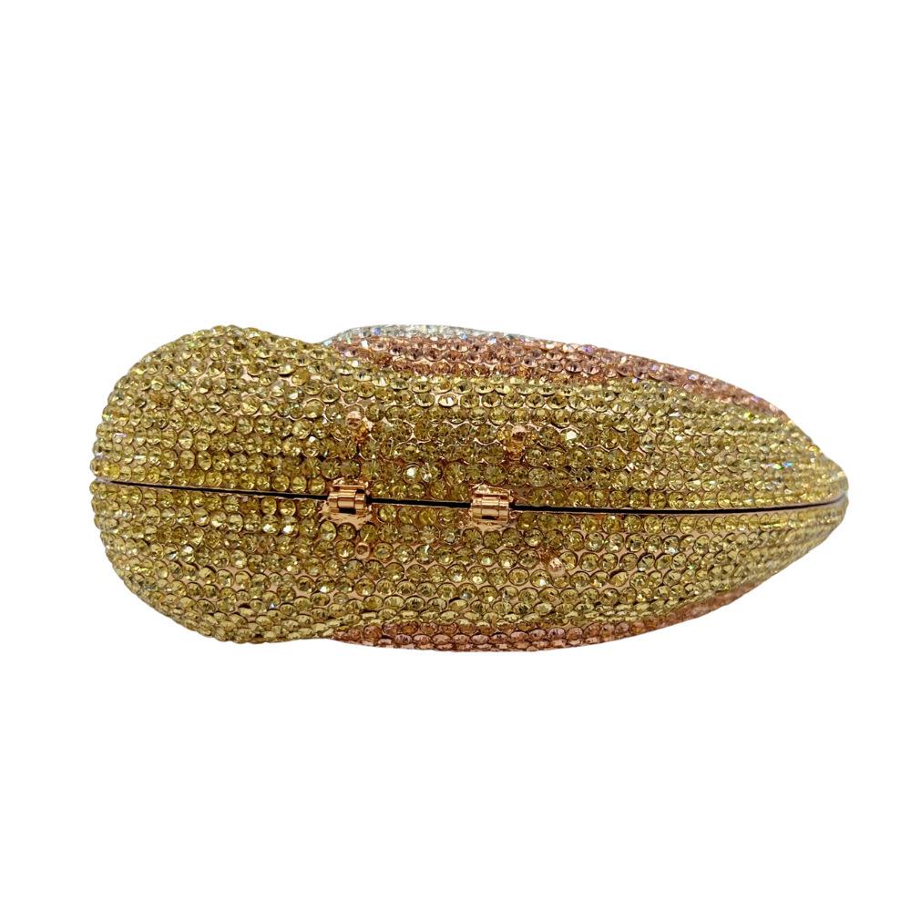 Elegante Clutch mit Schwanenmotiv und Strasssteinen in 3D-Optik – Funkelnde Abendtasche für europäische und amerikanische Bankette