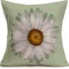 Year Daisy Flower Linen Pillow Case Home Decor Hydrangea Sofa Pillow Cushion