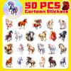 50 Graffiti Horse Stickers - New Equestrian Sports Trend Cartoon Stickers