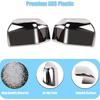 AUCERAMIC Chrome Plated Full Mirror Covers Compatible with 2015- Ford F150 Pickup 2-Door 4-Door Side View Mirror Back Cover Cap