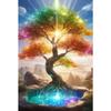 Round Diamond 5D DIY Diamond Painting Sunshine Tree Embroidery Cross Stitch Mosaic Decoration Gift