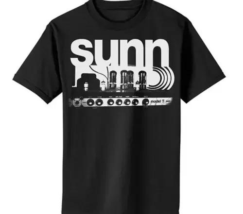 Sunn O Schwarzes T-Shirt Herren Größe S 4XL NL2671 Lang- oder Kurzarm