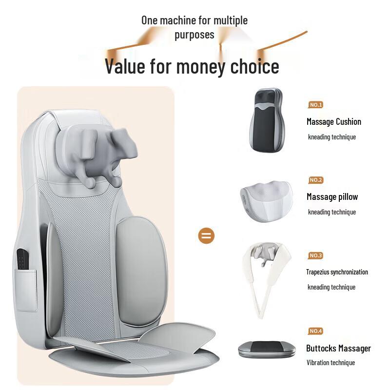 AUX Full Body Kneading Massage Cushion AQA-12D-4628 CN plug (adapter included)