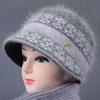 Winter Senior Hat Knitted Casual Warm Wool Hat