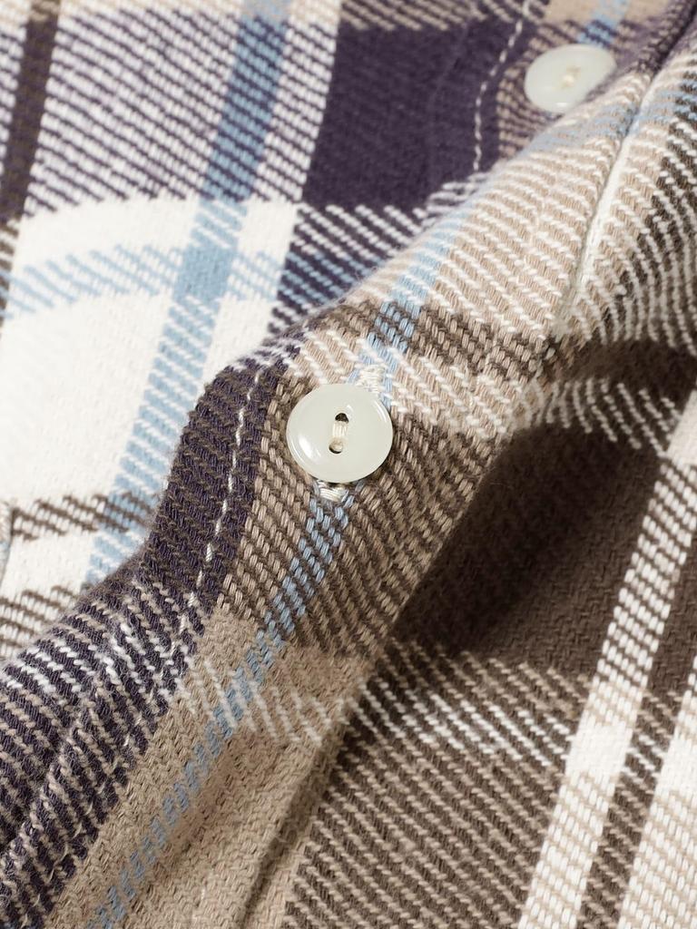 Beams Boy Women's Work Check Shirt, IVORY 2, L/S