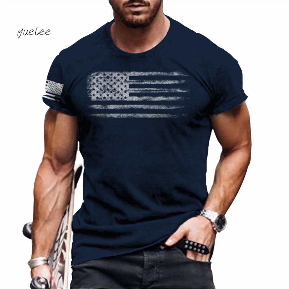 Men's T-Shirt Fashion Design Simple Printed Short Sleeve T-Shirt Oversized Sports Round Neck Tops Summer Men's Casual Clothing