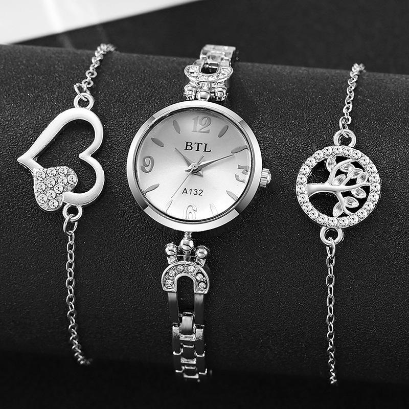Women'S Quartz Bracelet Watch Set Fashion Small Dial Watch Accessories Trend Diamond-Encrusted Women'S Watch Women'S Watch