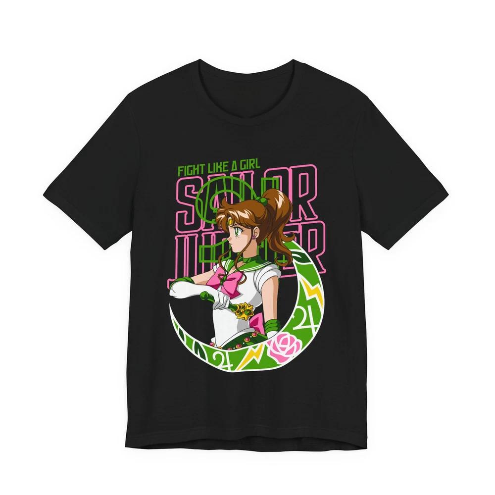 Anime Sailor Jupiter Fight Like A Girl T Shirt Size S 4xl Gift For Friends