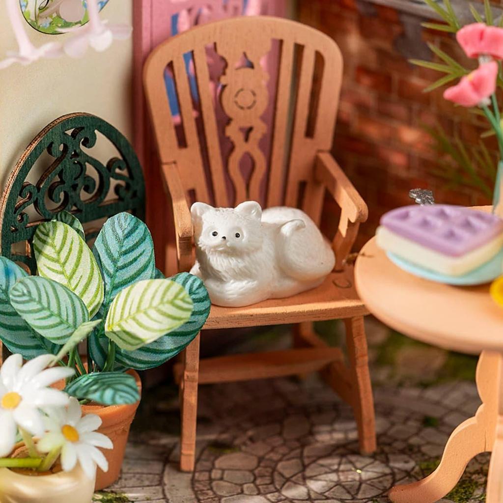 ROBOTIME Rolife 3D Puzzles Fancy Tea Yard DIY Miniature House DS038