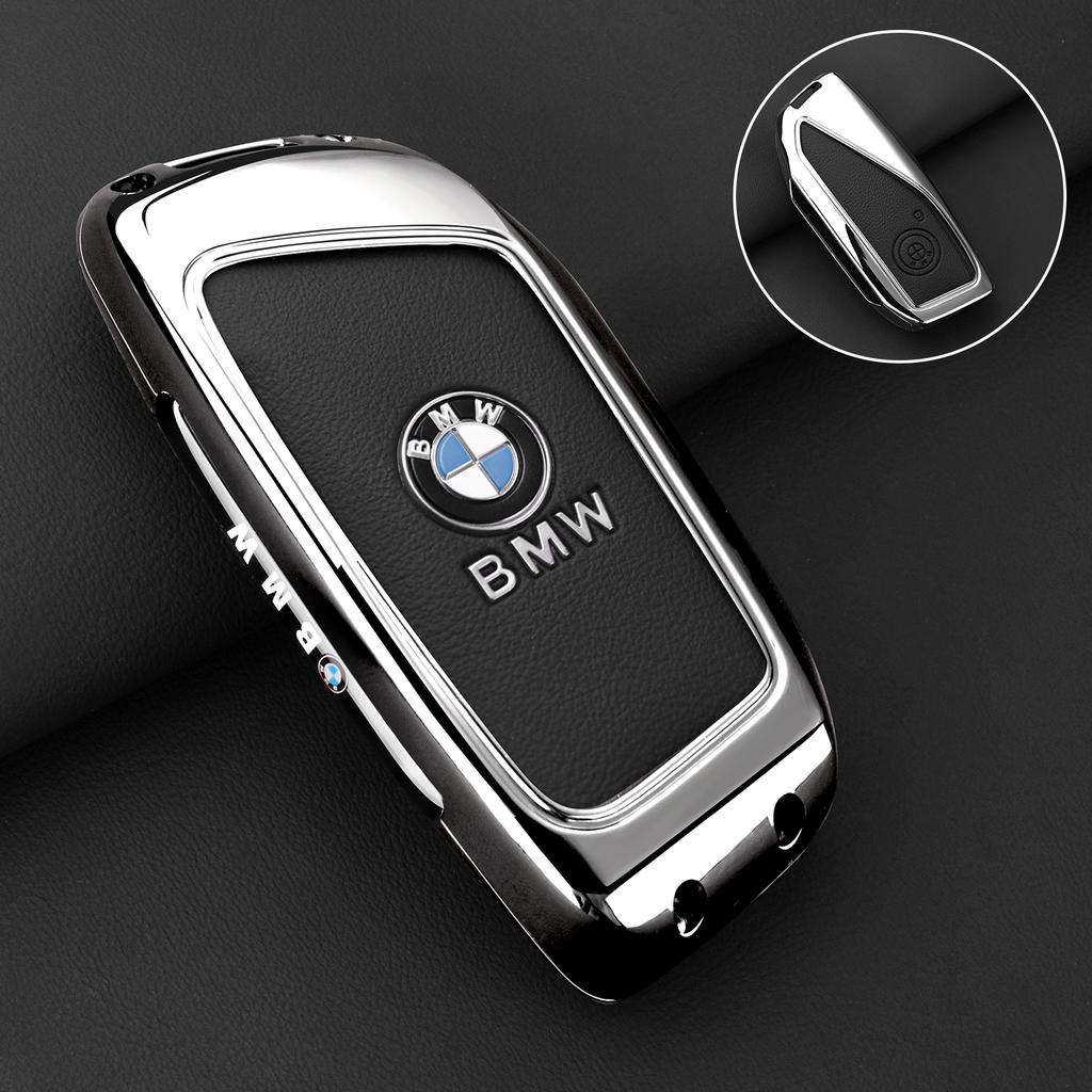 MLKJ3 Zinc Alloy Car Remote Key Case Cover Protector Shell for BMW X1 U11 X7 X5 G05 LCI I7 IX XM Series 7 740Li U06 G81 M3 Accessory