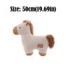 Soft Horse Plush Dolls 50cm Horse Shape Cushion Children With Sleeping Doll  New Year Decorations