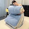 Solid color Tafu velvet jacquard quilt core autumn and winter quilt warm velvet simple wind thick quilt