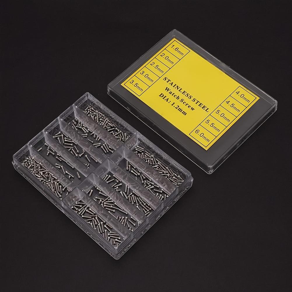 Watch Back Cover Screws 140/100pcs Repair Tool Watch Back Cover Screws Nuts Stainless Steel 1.2mm Cross Screw Assortment Kit 10 Kinds Watch Accessorie