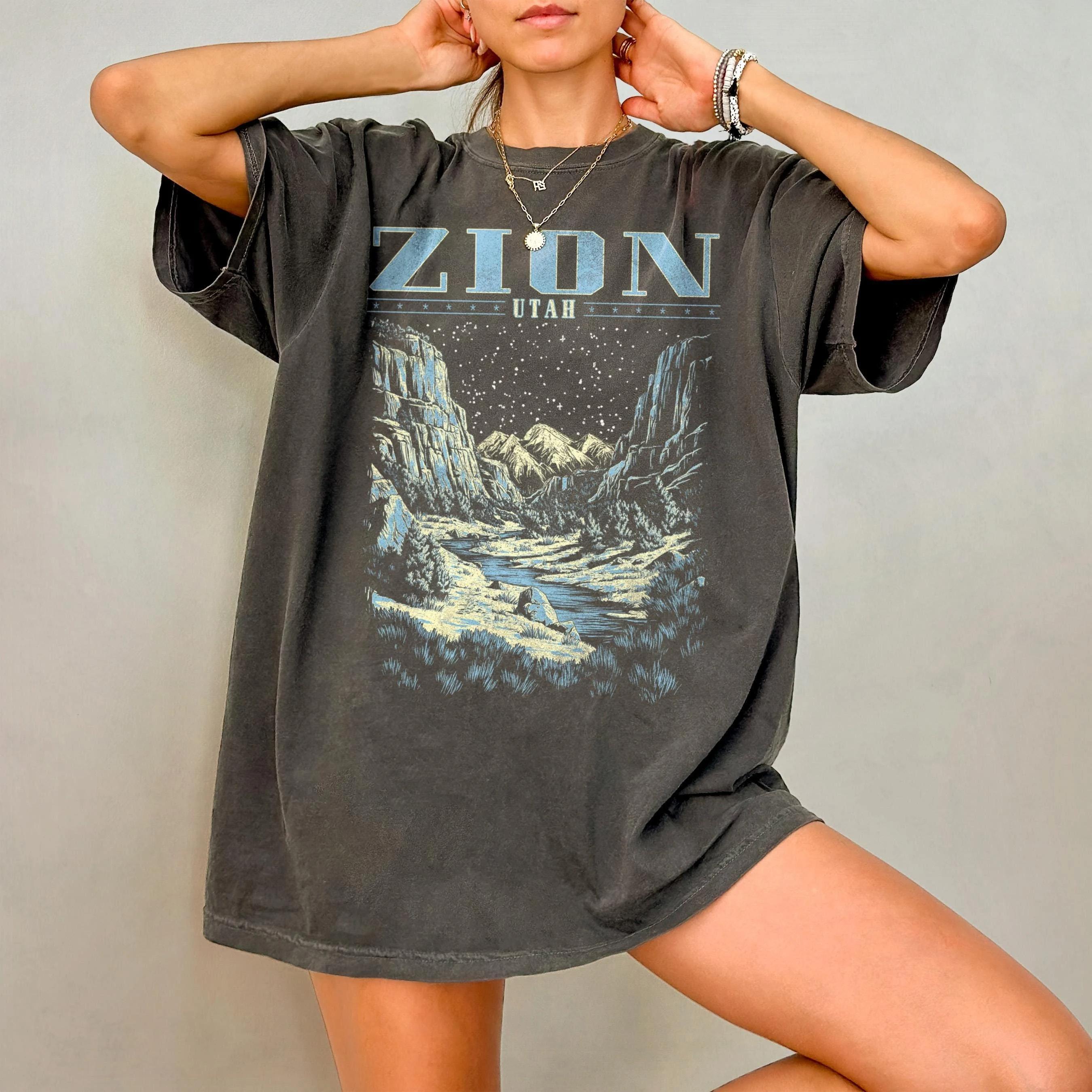 

Zion National Park Printed Tshirt SpringSummer Womens 2026 New Fashion Trend Top Short Sleeve Comfortable Tshirt S